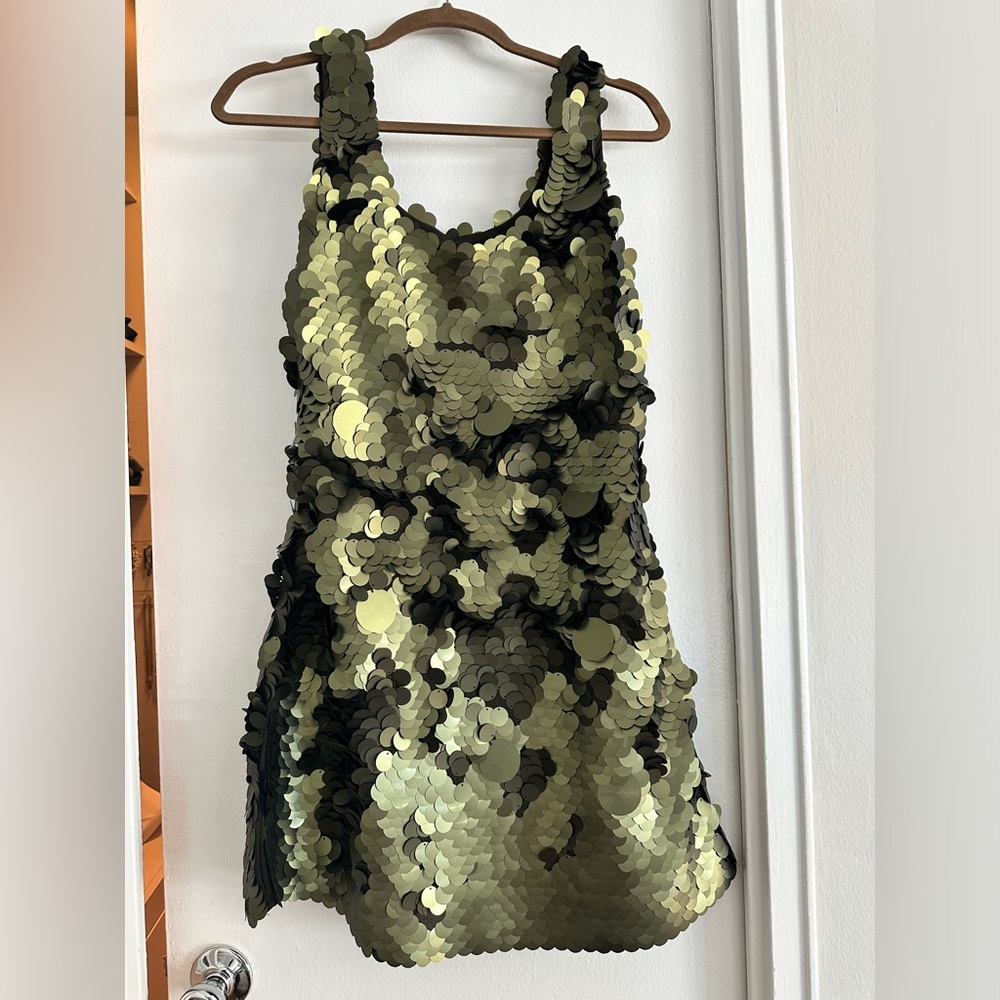 Cynthia Rowley Green Sequin Dress